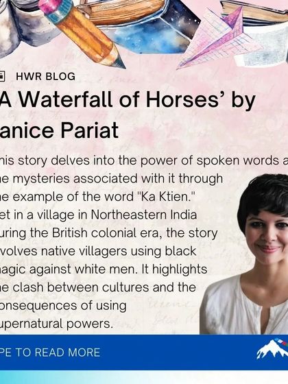 'A Waterfall of Horses' by Janice Pariat is another must-read from our blog list. Set in colonial Northeastern India, it delves into the power of spoken words and black magic.