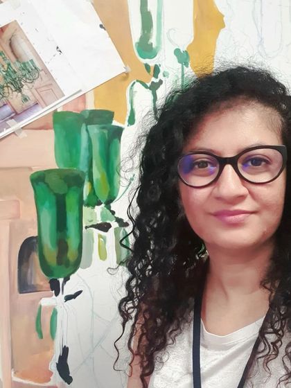 Shagufta - Mural and Wall Art Painting From Blank Wall to Final Stroke photo 17