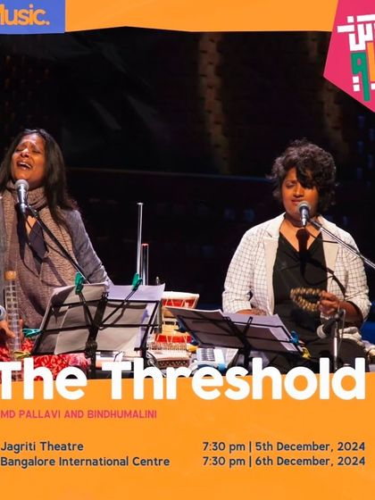 The poster for 'The Threshold' shows at Jagriti Theatre and Bangalore International Centre during the BLR Hubba.