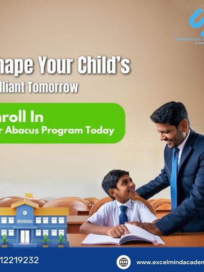 Shape your child's brilliant tomorrow by enrolling them in our Abacus program today. We provide the tools and guidance for a strong academic future.