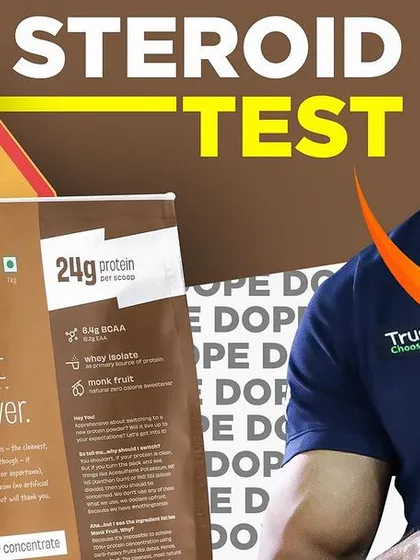 Thumbnail for my video where I put The Whole Truth's whey protein through a steroid test.