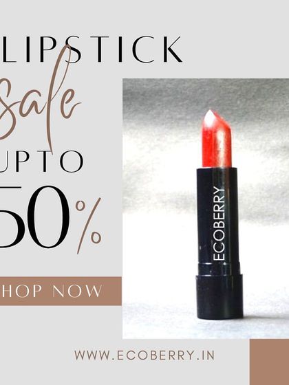 A special Women's Day sale on my lipsticks. All my products are handmade in small batches with natural ingredients.
