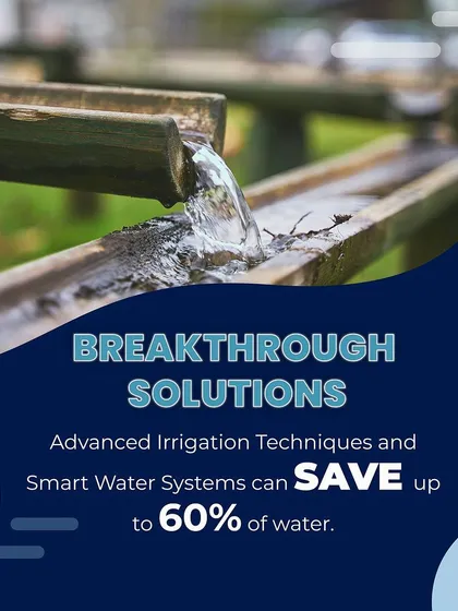 Our H2O project features breakthrough solutions in water management. We utilize advanced irrigation techniques and smart water systems that can save up to 60% of water, ensuring true sustainability.