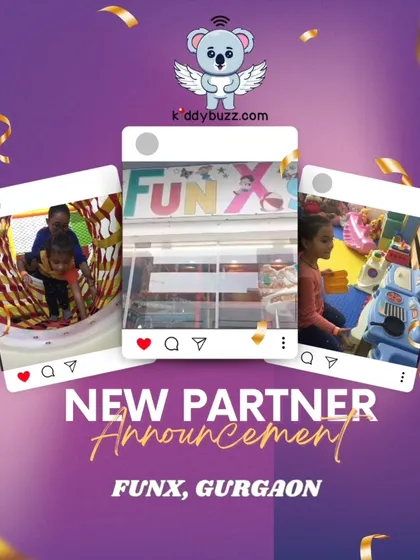 KiddyBuzz is now partnering with FunX in Gurgaon, your ultimate fun destination! Get 10% off on your tickets when you grab them from kiddybuzz.com and make playtime more exciting.