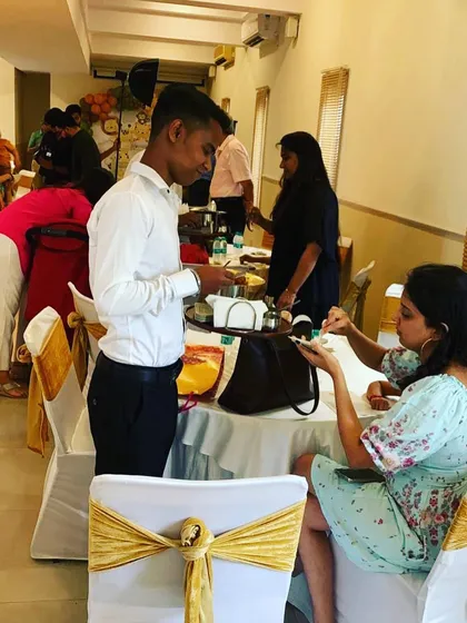 My service staff ensuring guests are well taken care of at a private event. I pride myself on providing professional and efficient service to make your party a success.