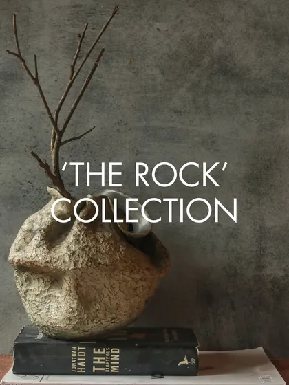 'The Rock' Collection, by my student Pareecca. The pieces are unpolished in the best sense, with bold silhouettes and textures grounded in the earth itself.