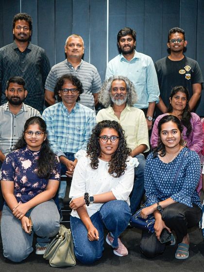 A group photograph with the participants of the Open Bench series at IIA Coimbatore, a wonderful and inspiring experience for all.