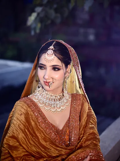And the queen arrives. This stunning shot from our campaign makes our model look nothing less than royalty, a look you can have for your big day.