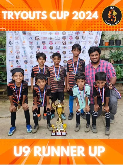 Our U9 team proudly finished as runners-up at the Tryout Cups 2024. A great learning experience for our young stars.