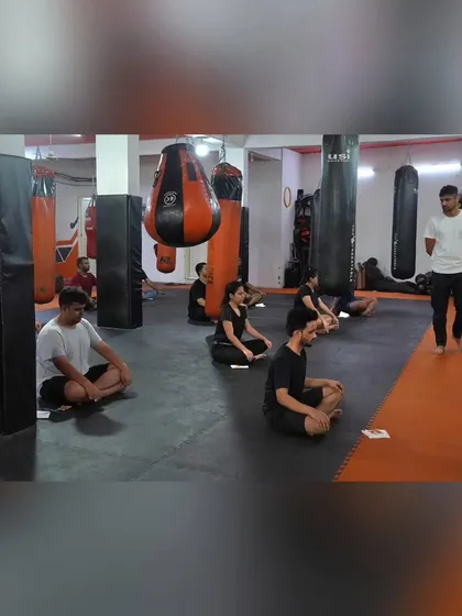 A wide view of our detox and yoga session. The gym floor transforms into a space of calm and recovery, where members stretch and recharge together.