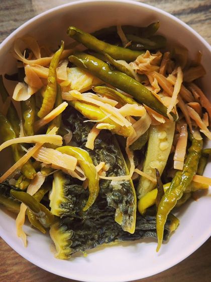 This Naga-style boiled veggie salad is a great way to get your greens in. It's light, healthy, and full of authentic flavor.