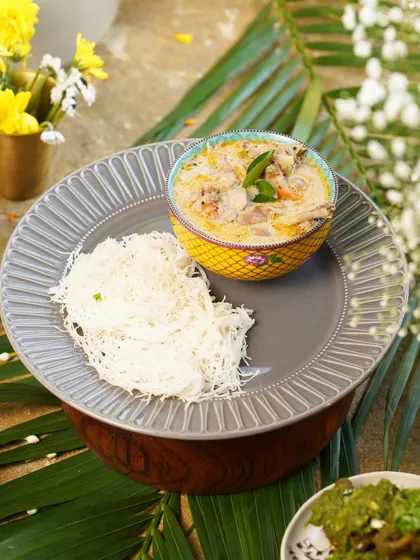 A glimpse from our pop-up at Renaissance Bengaluru, showcasing our classic Nasrani Stew with Idiyappam. This dish was a highlight, bringing the authentic, comforting flavours of Kerala to a new audience.