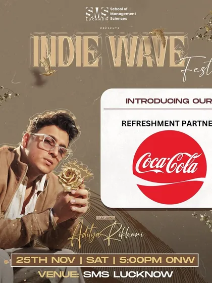 Welcoming Coca-Cola as the official refreshment partner for Indie Wave Fest. Associating with major brands like this adds credibility to the event.