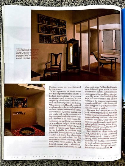 Interior views of the Kara Hotel show how we created distinct spaces within the historic structure. We used modern glass partitions and minimalist furnishings to complement the original architecture, ensuring each room has its own unique character.