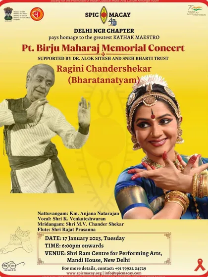 I was privileged to pay homage to the great Kathak maestro, Pt. Birju Maharaj, in this memorial concert organized by SPIC MACAY. It was a magical evening of poetry and movement.