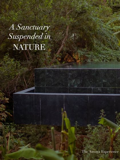 "A Sanctuary Suspended in Nature." This image captures the essence of the Anvaya experience, where our design is one with the forest.