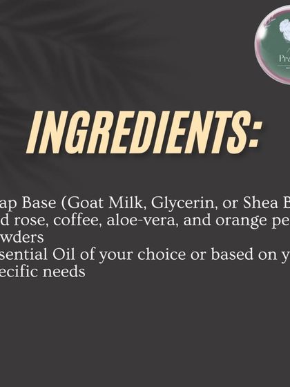 I craft my layered soaps using a nourishing base of Goat Milk, Glycerin, or Shea Butter, combined with powders of red rose, coffee, aloe vera, and orange peel.