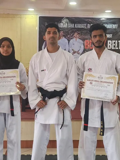 Congratulations to my students for achieving their black belts. This moment is a testament to their years of dedication and hard work.