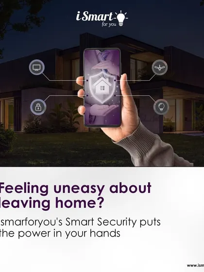 Feeling uneasy about leaving home is a thing of the past. This graphic shows how my smart security system connects various devices, like cameras and locks, directly to your phone, putting the power to monitor and protect your home in your hands.