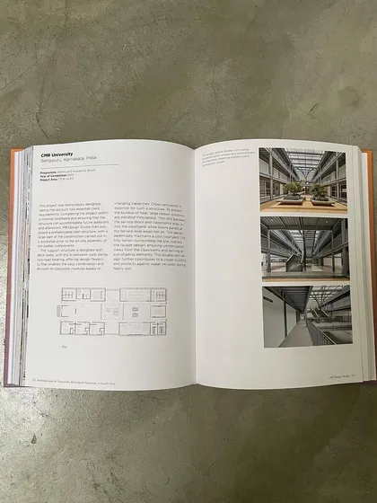 A duplicate image of the CMR University feature in the book.