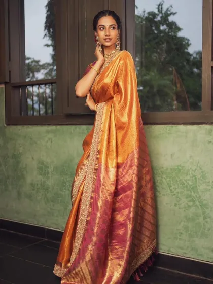 I have a deep love for traditional Indian wear. This shot captures the regal elegance of a silk saree, styled to feel both classic and contemporary. It’s all about honoring the craft while telling a modern story.