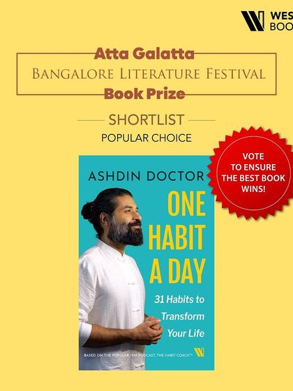 We are excited to see books we support on the Popular Choice shortlist for the AG-BLF Book Prize, like 'One Habit a Day' by Ashdin Doctor.
