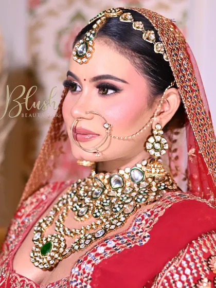 This side profile of a student's work highlights the flawless contouring and blush application. I teach how to sculpt the face for a defined yet natural look.