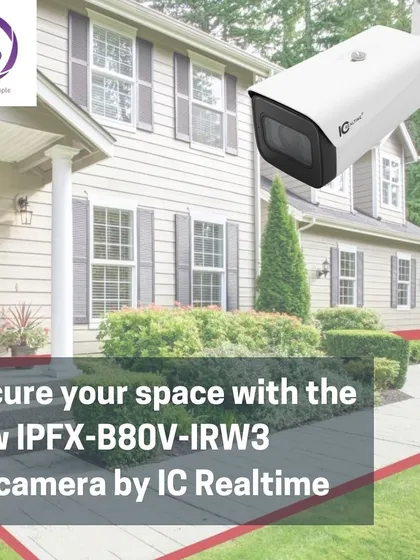 We install the IPFX-B80V-IRW3, a 4K bullet camera from IC Realtime, for high-detail surveillance. This camera is perfect for securing residential properties where capturing crisp, clear video is paramount.