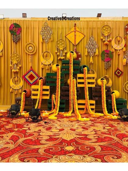 Creative&Creations - Event Decoration Vibrant Haldi & Mehendi Decor photo 21