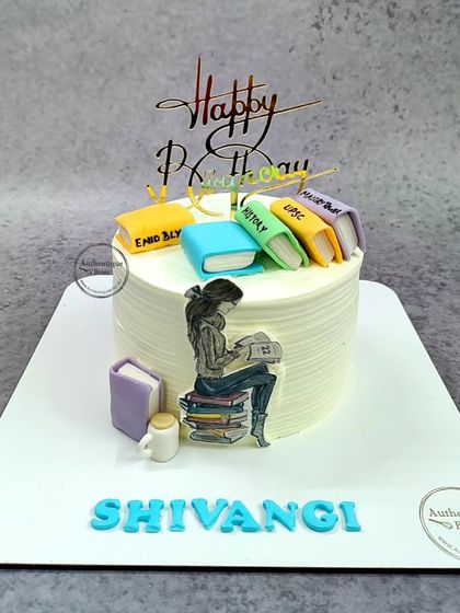 Another design for a book lover, this time featuring a person sitting on a stack of books, deeply engrossed in reading.