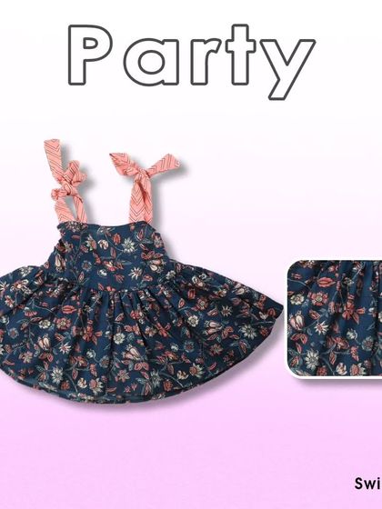 A party-ready top with floral prints and tie-up shoulders. It's a great option for special occasions, offering a touch of elegance while still being comfortable enough for play.