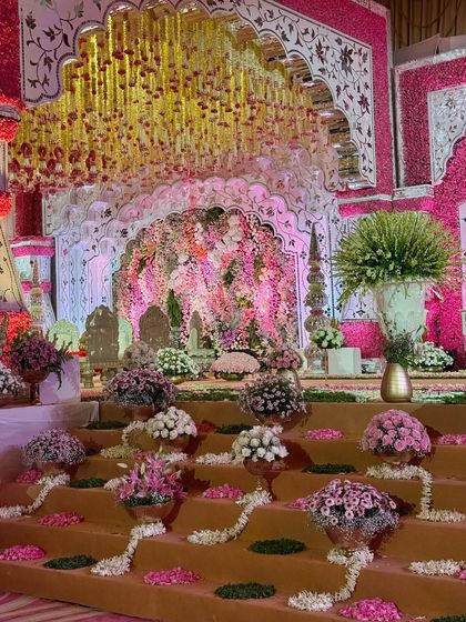 Regal Indian Traditions: A Symphony in Pink & Gold photo 7