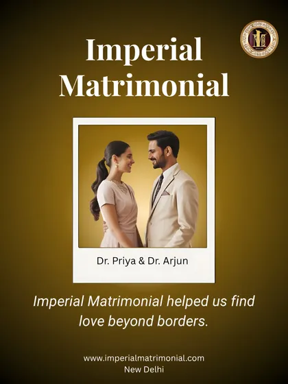 This success story of Dr. Priya and Dr. Arjun showcases our expertise in connecting professionals across borders. We specialize in creating meaningful alliances for accomplished individuals who value shared careers and life goals.