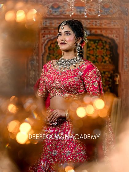 Deepika Makeup and Hair - Professional Makeup & Hair Academy Elegant North Indian & Fusion Bridal Styles photo 22