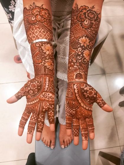 Mehendi Art by Nishat - Mehndi (Henna) Artistry Elaborate Bridal Henna photo 114
