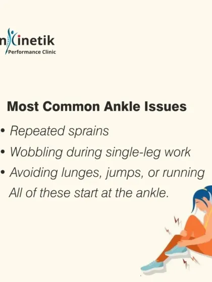 Do you experience repeated ankle sprains or wobble during single-leg exercises like lunges? These are common signs of ankle instability. All of these issues start at the ankle and can be corrected with targeted exercises.