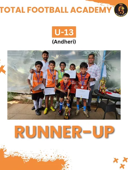 Our U13 Andheri team, proud runners-up in the Mumbai Champions League.
