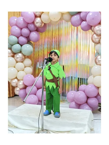 Peter Pan gets ready to fly, taking the audience on an adventure to Neverland.