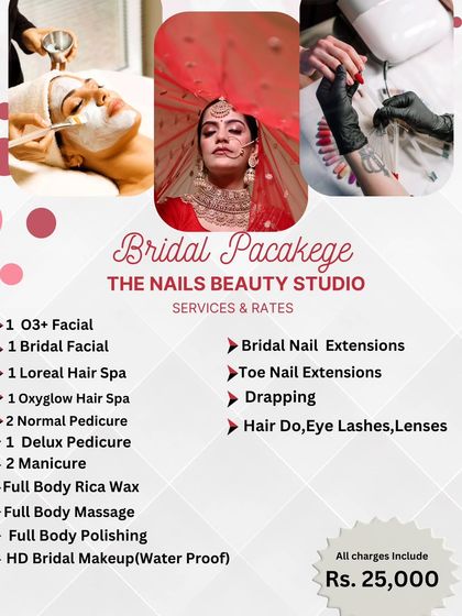 My premium bridal package, which includes everything from facials and waxing to HD makeup and, of course, beautiful bridal nail extensions.