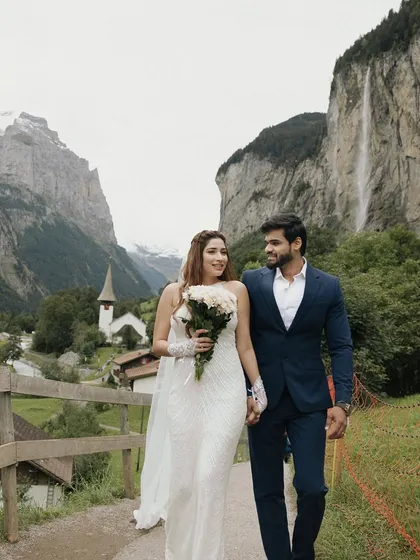 An intimate elopement session for Punar and Malhar amidst the breathtaking waterfalls and mountains of Switzerland. This is for couples who dream of saying their vows in the most epic locations.