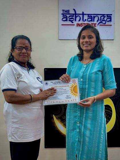 A proud moment as one of our students receives her certificate. We believe in empowering our students to become their best selves.