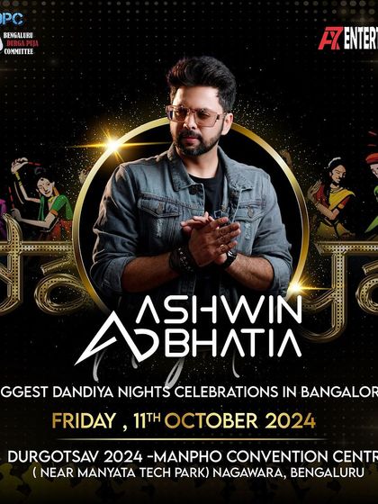 Announcing my performance at the grandest Dandiya Night this Navratri season at the iconic Durgotsav. Get ready for an unforgettable night of music, dance, and celebration.