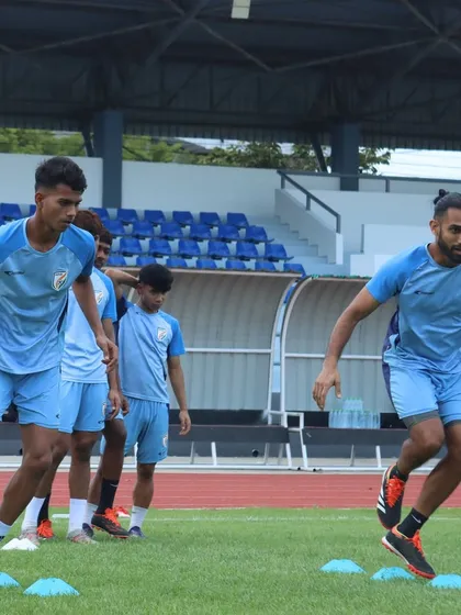 Our methods are trusted by athletes at the highest level. Here, I am working with the Indian U17 national football team, guiding them through agility drills. Applying our science-based principles to elite athletes demonstrates the effectiveness and scalability of our training system, whether for a developing youth player or a national team member.