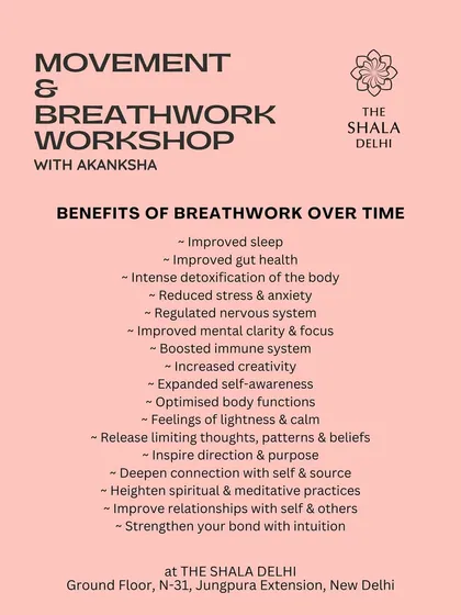 A list of the incredible benefits of breathwork, from improved sleep and gut health to reduced anxiety and expanded self-awareness.