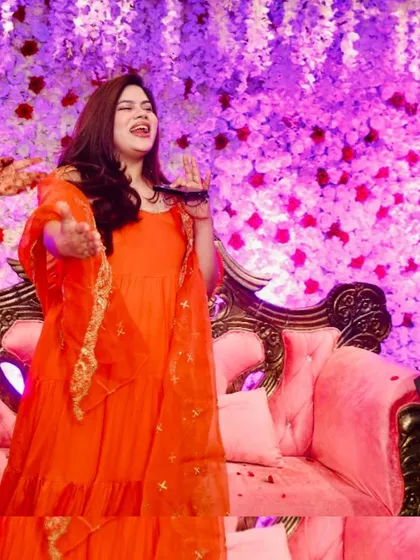 A candid shot of me enjoying the anniversary celebrations. The joy in the air was absolutely contagious.