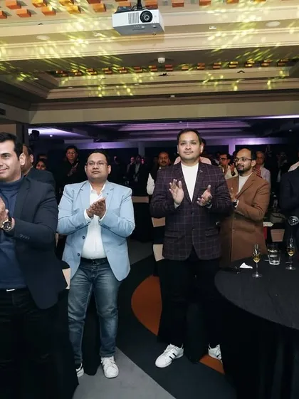 The faces of an appreciative audience at the Lixil corporate event. Seeing the crowd engaged and applauding is the best feedback an entertainer can receive.