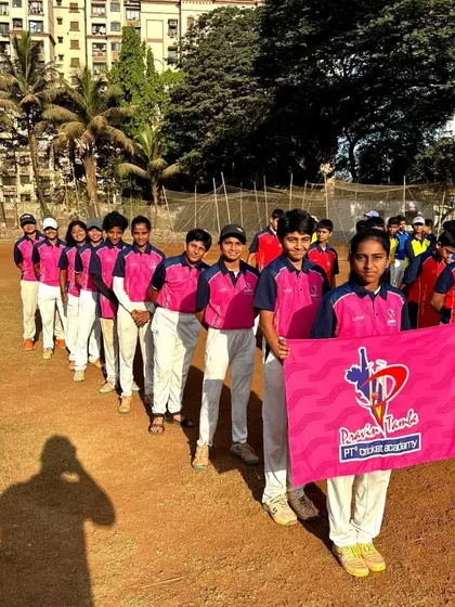 The U-14 Pink Team, featuring several of our talented girl cricketers, ready to compete in the PTPL. We encourage participation from all.