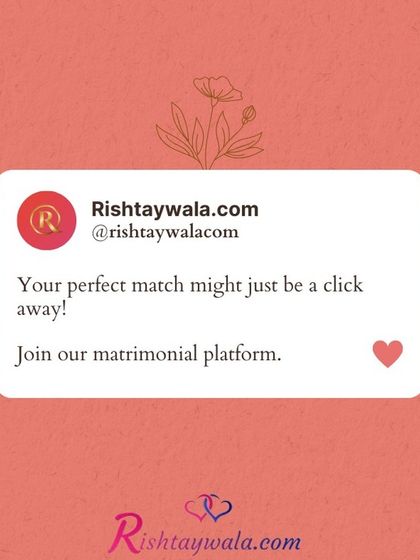 Your perfect match might just be a click away. This graphic, styled like a social media post, reminds you how easy it is to start your search on our platform.