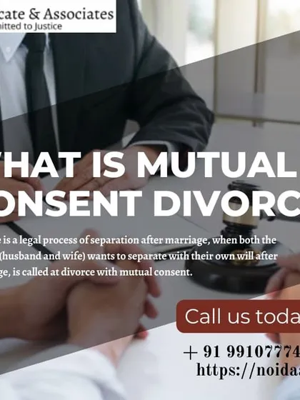 A mutual consent divorce is a legal process where both parties agree to separate. I can facilitate this process to ensure it is handled smoothly and in accordance with the law.