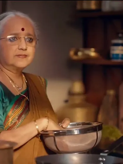 Creating a graceful and timeless look for an older actress in the Jio TVC. The focus was on evening out skin tone and adding a touch of warmth.